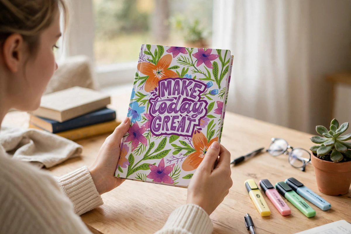 Make Today Great – Floral Motivational A5 Diary