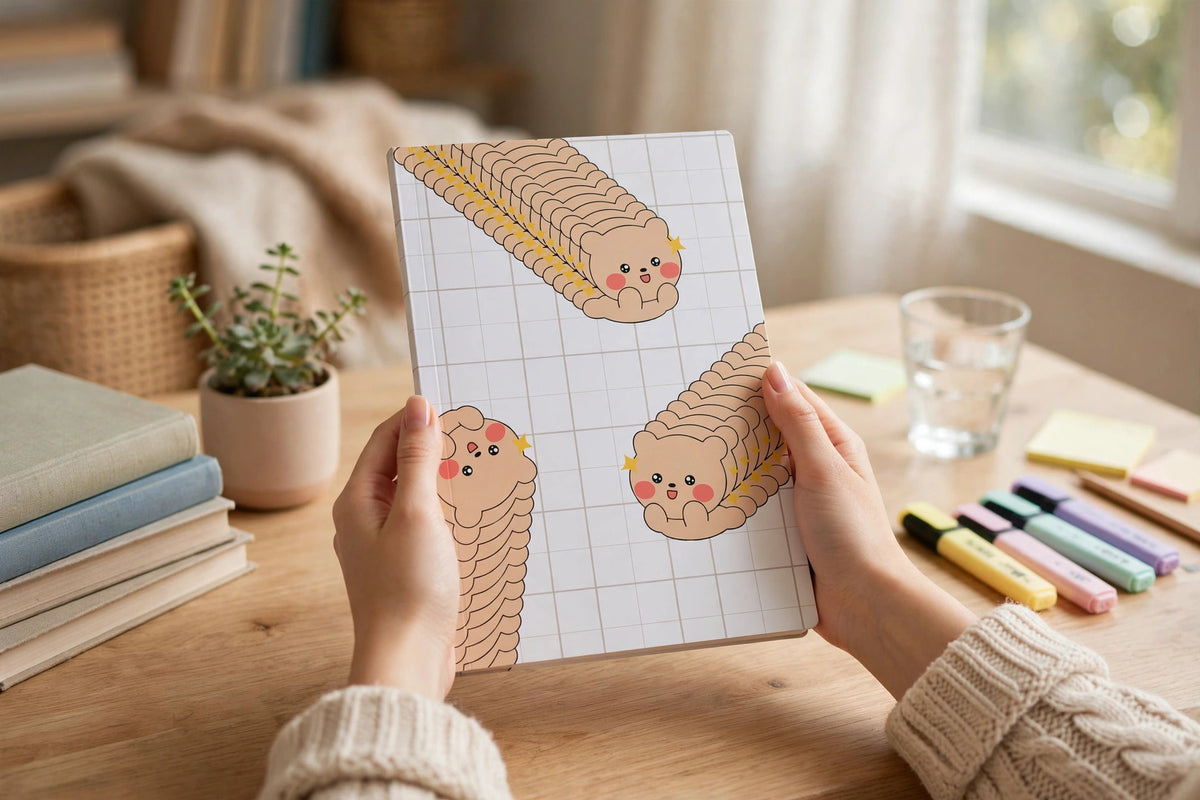 Caterpillar Bears – Cute Kawaii Bear A5 Diary