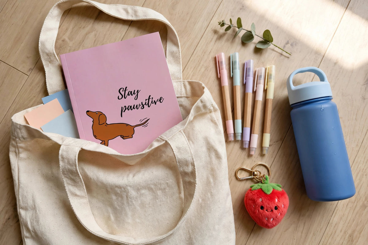 Stay Pawsitive – Cute Dog A5 Diary
