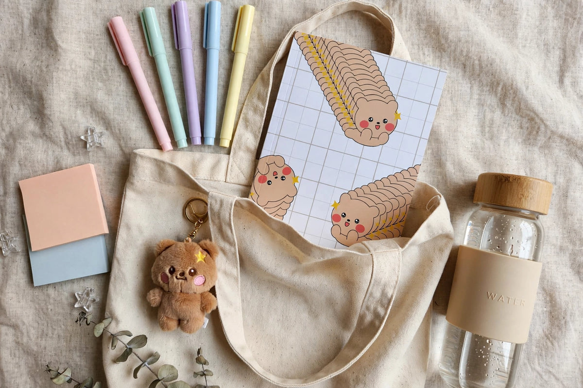 Caterpillar Bears – Cute Kawaii Bear A5 Diary